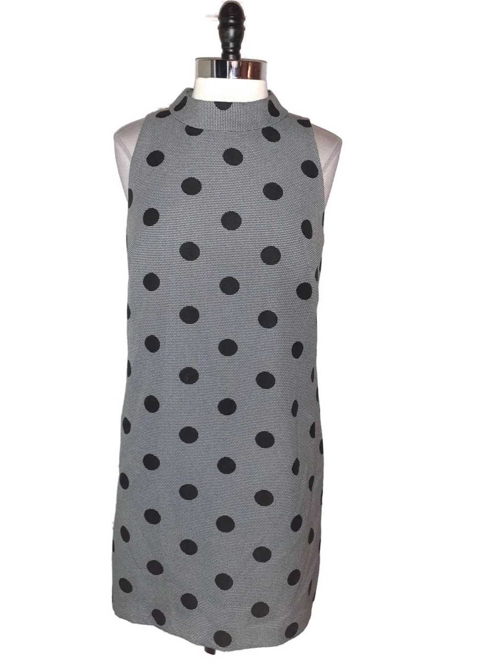 Tahari Polkadot Shift Mock Dress Size 8